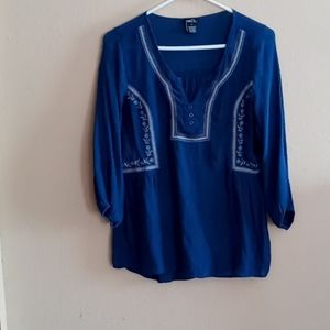 Long Sleeved Navy Blue Shirt
